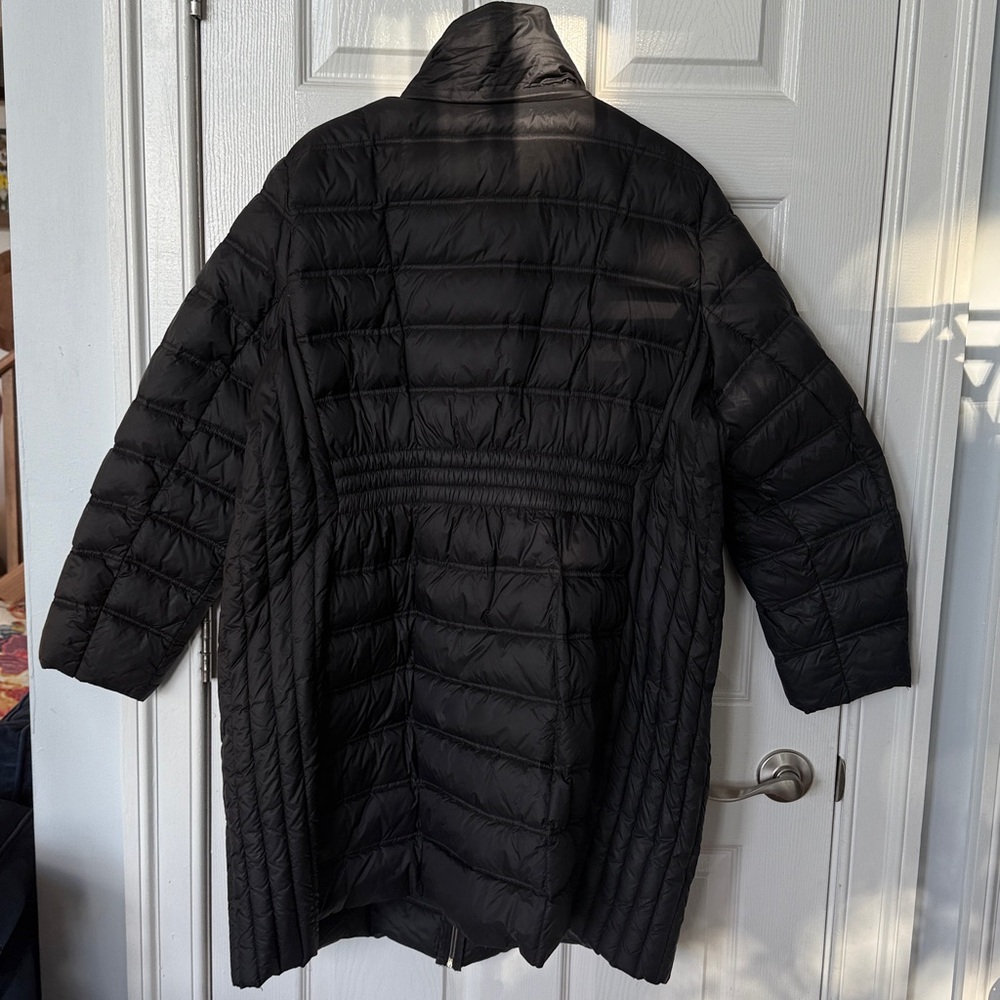 Michael Kors Black Puffer Coat with Gold Zippers - Picture 2 of 2